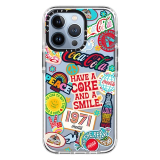 Casetify เคสโทรศัพท์มือถือแบบนิ่ม TPU ใส กันกระแทก ลายฉลาก coca cola แฟชั่น สําหรับ iPhone 13 Pro Max 13 12 Pro Max 11 XR X XS Max 7 8 Plus 12