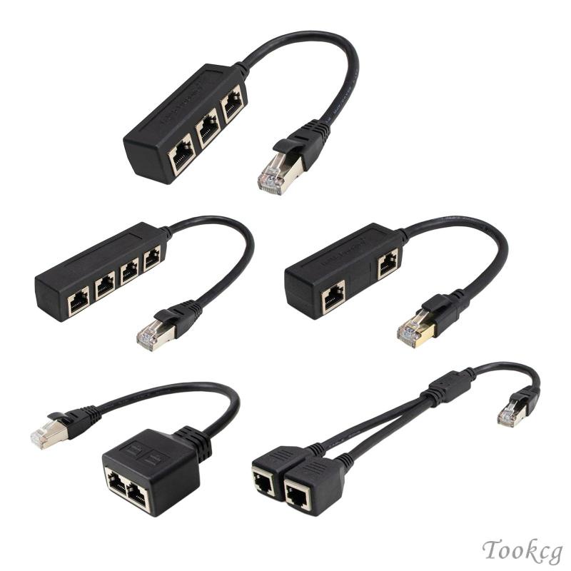 [Tookcg] Rj45 ตัวแยกสายแลนอีเธอร์เน็ต ปลั๊กแอนด์เพลย์ เชื่อมต่ออีเธอร์เน็ตแลน แล็ปท็อป