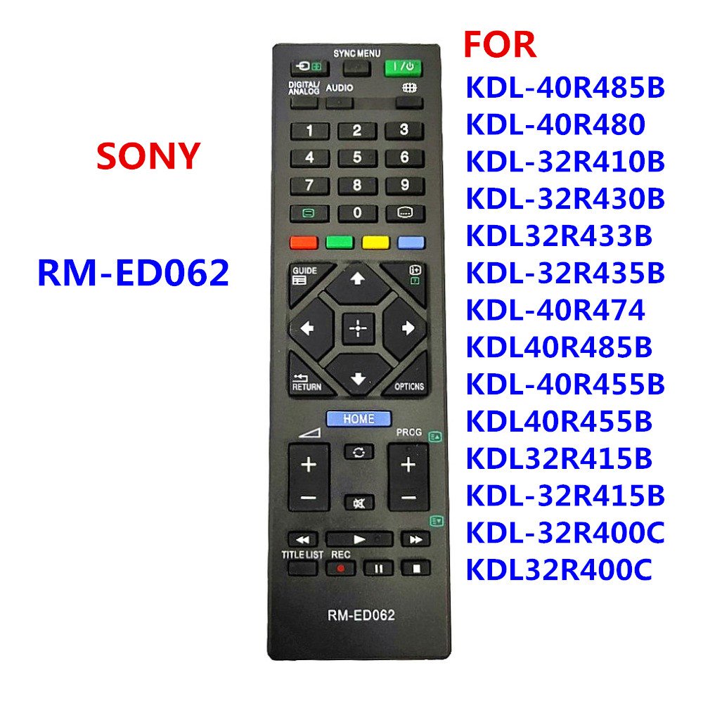 RM-ED062 รีโมทคอนโทรลใหม่สําหรับ SONY สมาร์ท LCD LED TV KDL-40R470A KDL-46R470A/46R473A KDL-40R485B 
