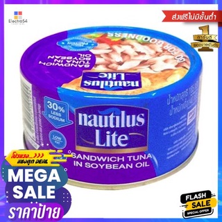 Nautilus Sandwich tuna In Soy bean oil 185g นอติลุส แซนวิชทูน่าในน้ำมันถั่วเหลือง 185g