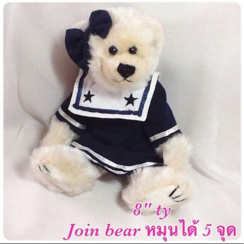ตุ๊กตาหมี Teddy Bear ty สภาพดี งานเก่าโกดังญี่ปุ่น