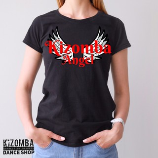 เสื้อยืดผู้หญิง ทรงเข้ารูป สกรีน Kizomba Angel/ Kizomba Lady T-Shirt