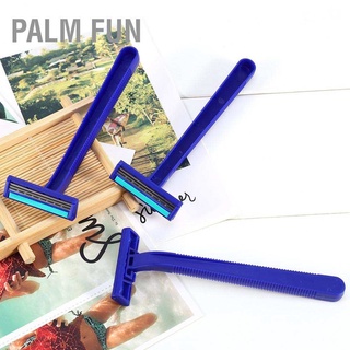 【Palm Fun】 ใบมีดโกนหนวดแบบใบมีดสําหรับผู้ชาย 3 ชิ้น / ชุด มีดโกนหนวด พร้อมด้ามโกน เหมาะสำหรับซื้อโรงแรมจำนวนมาก