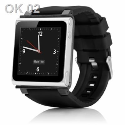 ipod nano6 สายซิลิโคนเปลือกป้องกันที่ใส่นาฬิกาพลาสติกสายรัดข้อมือ nano 6 นาฬิกาสปอร์ตพร้อมการจัดส่งฟ