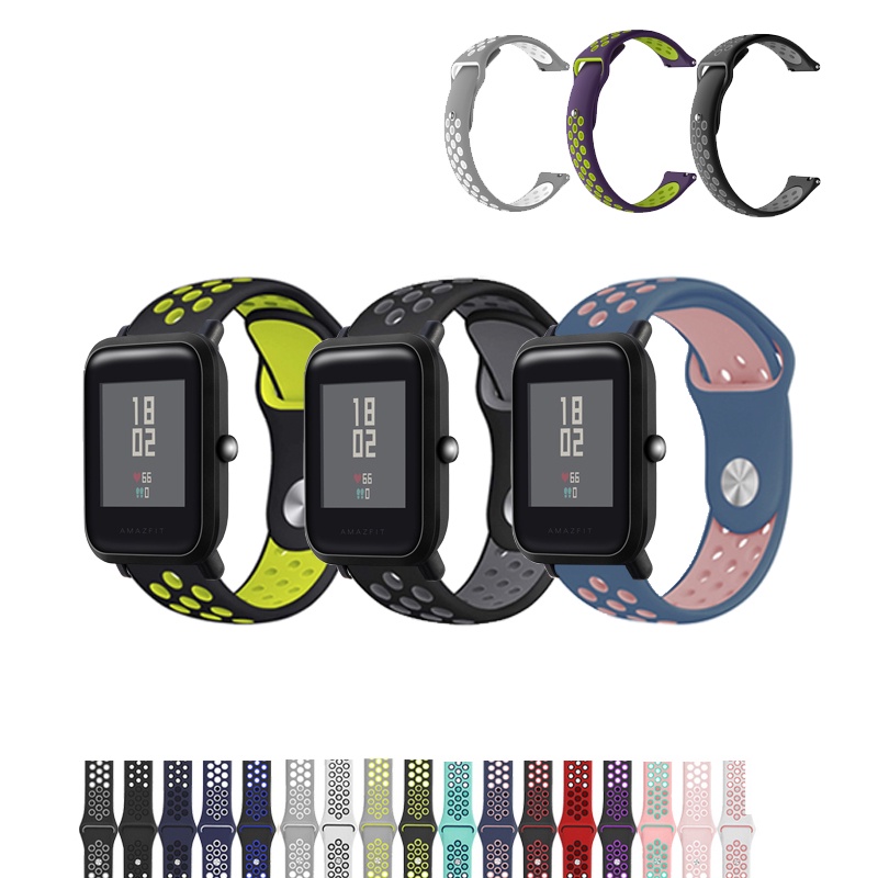 สายนาฬิกาข้อมือซิลิโคนนิ่ม แบบเปลี่ยน สําหรับ Huami Amazfit Bip Lite S U Pro Bip 3 5 6 Bip3 pro Bip5 Bip6 Bip Max