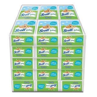 🔥HOT🔥 สก๊อตต์ เอ็กซ์ตร้า กระดาษทิชชู่ 86 แผ่น แพ็ค 30 ห่อ Scott Extra Pop Up Napkin 86 Sheets x 30 Packs