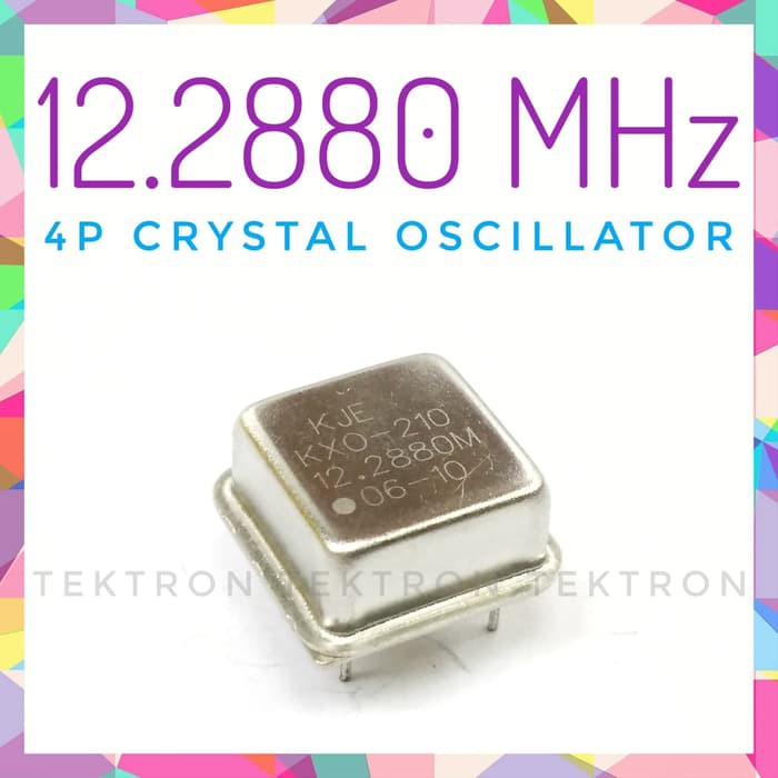 12.2880 MHz 4p Crystal Oscilator, Xtal, 12.2880MHz, 4pin, DIP14