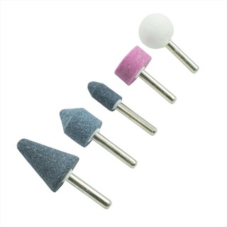 หินเจียรนัยแกน 6 มม. ( Mounted Grinding Stone Φ6mm Shank 5Pcs Set )