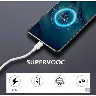 สายชาร์จเร็ว Realme แท้ 65W 6.5A แอมป์ USB TO TYPE-C CABLE Super VOOC ชาร์จเร็ว ชาร์จด่วน ชาร์จไว