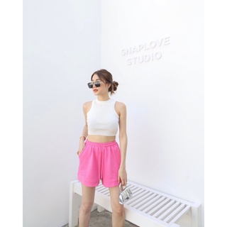 newlooksbkk GSH01  mini shorts กางเกงขาสั้นเอวยืด พร้อมเชือกรูด เอาใจสายสปอร์ตี้เอวสูง ทรงสวย สีน่ารักใส่สบาย