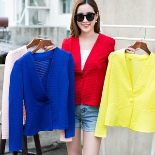 เสื้อคลุมแขนยาว สีสันสดใส รุ่น9201