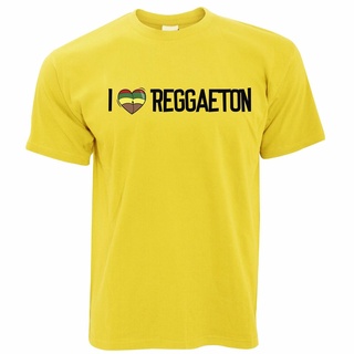 เสื้อยืด พิมพ์ลาย I Love Reggaeton Reggae Jamaica Dub Soca Carnival Carribean สําหรับผู้ชาย