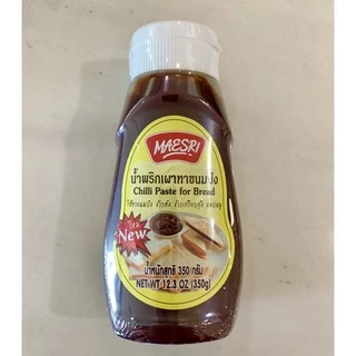 น้ำพริกเผาทาขนมปัง แบบขวดบีบ ตรา แม่ศรี