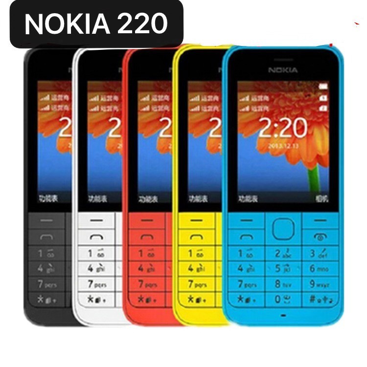 อุปกรณ์เสริมโทรศัพท์มือถือ โทรศัพท์มือถือปุ่มกด Nokia 220 ปุ่มกดไทย-เมนูไทย