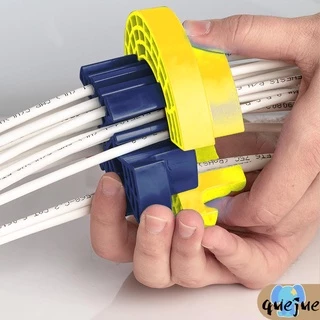เครื่องมือหวีสายเคเบิลพลาสติกทนทานชุดสายไฟสีสันสดใส Dresser Cable Management Organization Kit