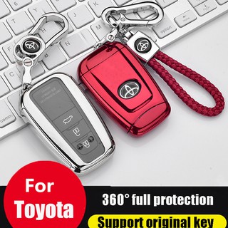 เคสกุญแจรถยนต์ TPU สำหรับ Toyota C-HR CHR 2017 2018 Camry Prius Prado car key cover in stock