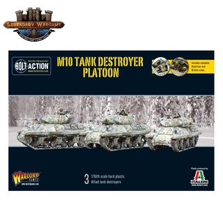 [พร้อมส่ง] WARLORD GAMES : M10 TANK DESTROYER PLATOON (PLASTIC) โมเดลจำลอง