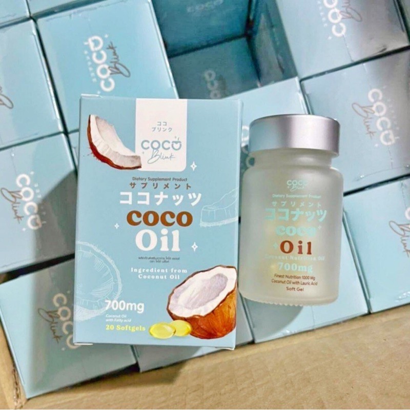Coco Blink oil น้ำมันมะพร้าว MCT Oil Coconut oil น้ำมันมะพร้าวสกัดเย็น เม็ดเดียวจบ