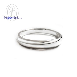 Finejewelthai แหวนทองคำขาว-แหวนแต่งงาน-แหวนเกลี้ยง/ Silver925-Ring-Wedding - R119800