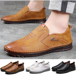 👞JJmakro รองเท้าหนังแฮนด์เมดสำหรับผู้ชาย