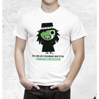 แขนสั้นcrew neckเสื้อยืด พิมพ์ลาย The Mighty Boosh Peppermint NightmareS-XXXXL