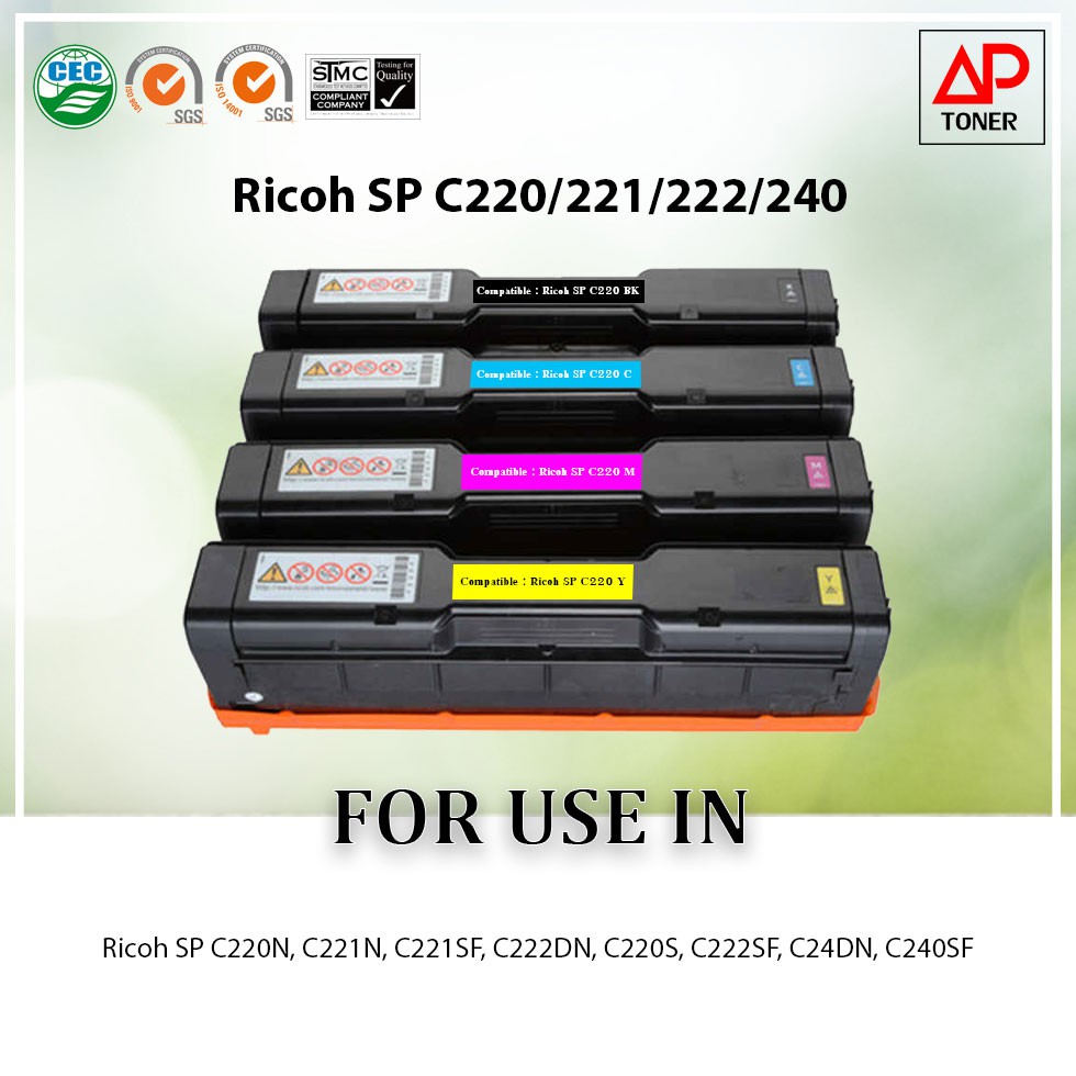 ริโก้ SP C220N เครื่องพิมพ์เลเซอร์สี พิมพ์เร็ว 16 ppm