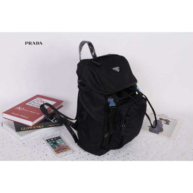 prada large nylon backpack