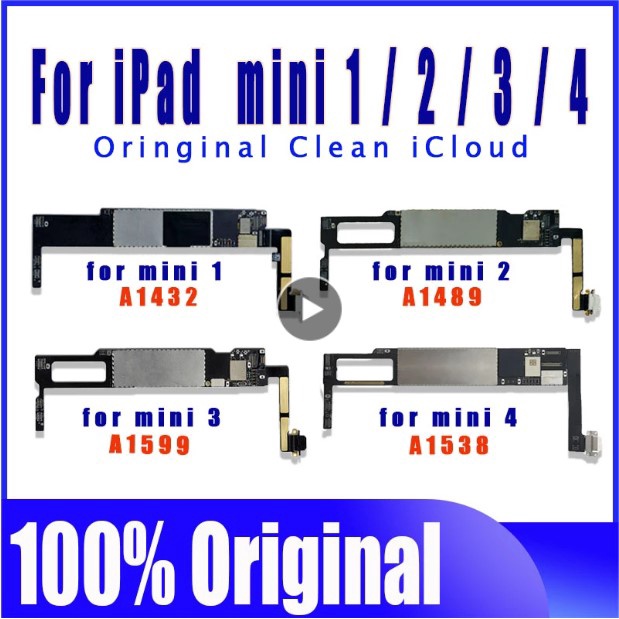 A1432 A1489 OR A1599 A1538 Wifi รุ่นฟรี iCloud logic หลักสําหรับ ipad MINI 1 2 3 4 เมนบอร์ด