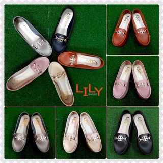 Size 36-45 รองเท้าคัทชู ตัว B หนังนิ่ม Lily Shoes  [รายได้ส่วนหนึ่งนำไปช่วยเหลือผู้ประสบภัยโควิด]