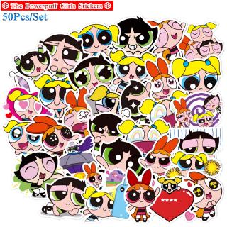 ❉ The Powerpuff Girls - Series 01 สติ๊กเกอร์ ❉ 50Pcs/Set Cartoon DIY Fashion Luggage Laptop Skateboard Decals Doodle สติ๊กเกอร์