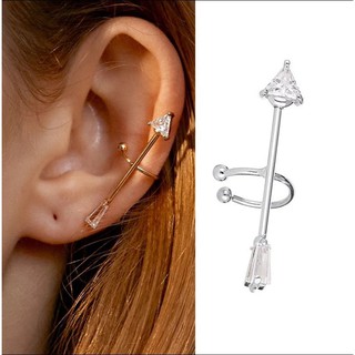 ต่างหูหนีบลูกศรคริสตัล • Crystal Arrow Ear cuff