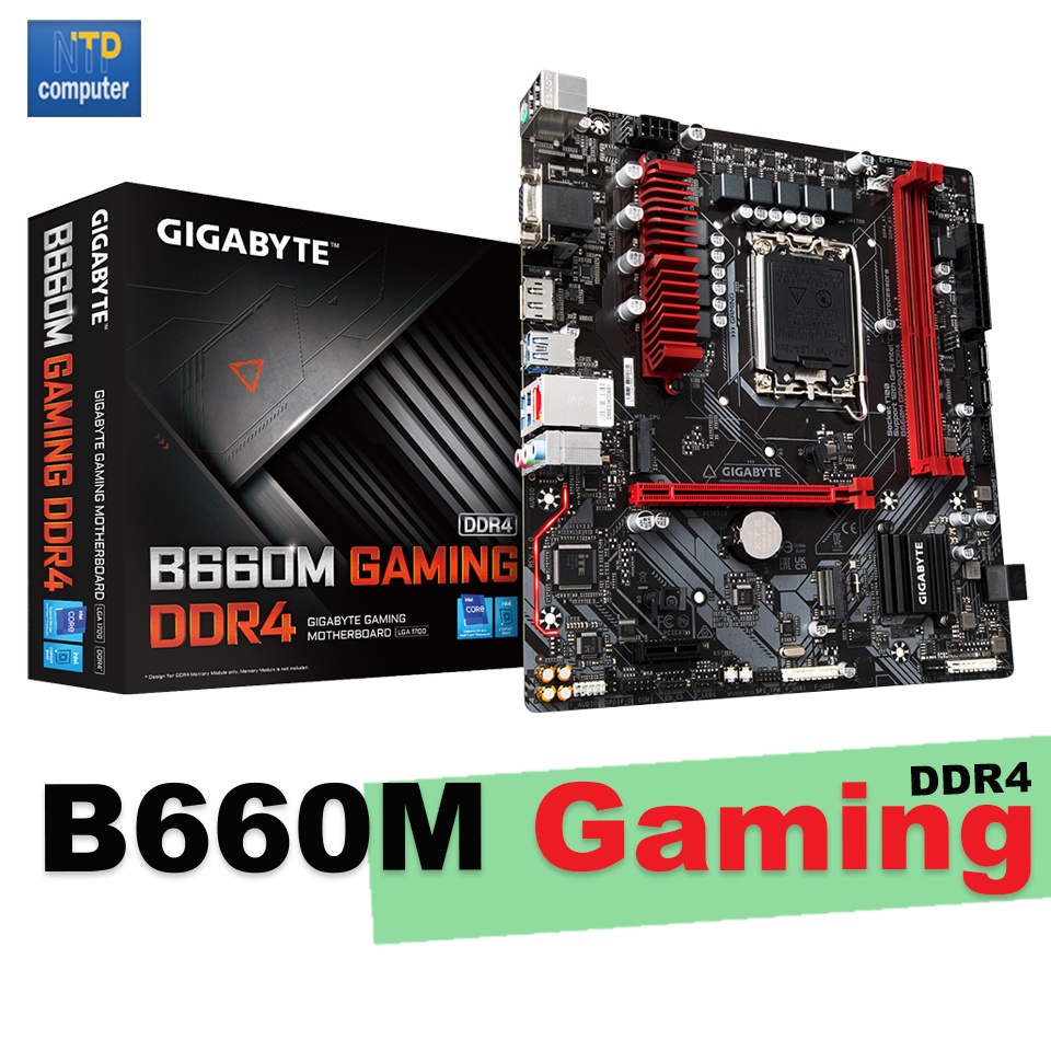 MAINBOARD B660M (เมนบอร์ด) GIGABYTE B660M GAMING DDR4 LGA 1700 ของใหม่