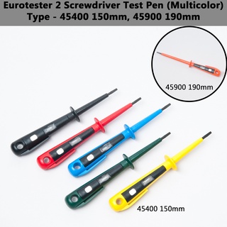 Eurotester 2 45400 ปากกาทดสอบไขควง 150 มม. (หลากสี)