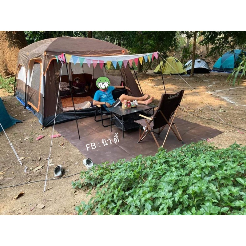 ผ้ายางพารา ผ้าใบยาง ผ้ายางอเนกประสงค์ ขนาด 1.4x2.4 ม. กราวชีท กันแดด กันฝน กันน้ำ100% - รูปที่ 5