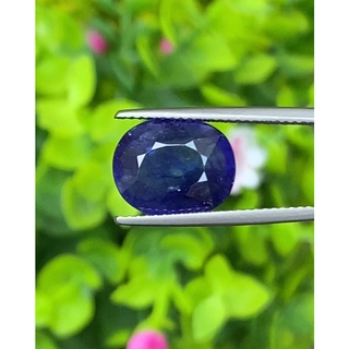 ไพลิน (Blue Sapphire) 5.63 กะรัต (Cts.) พลอยแท้ อัญมณีมงคลประจําวันเกิด