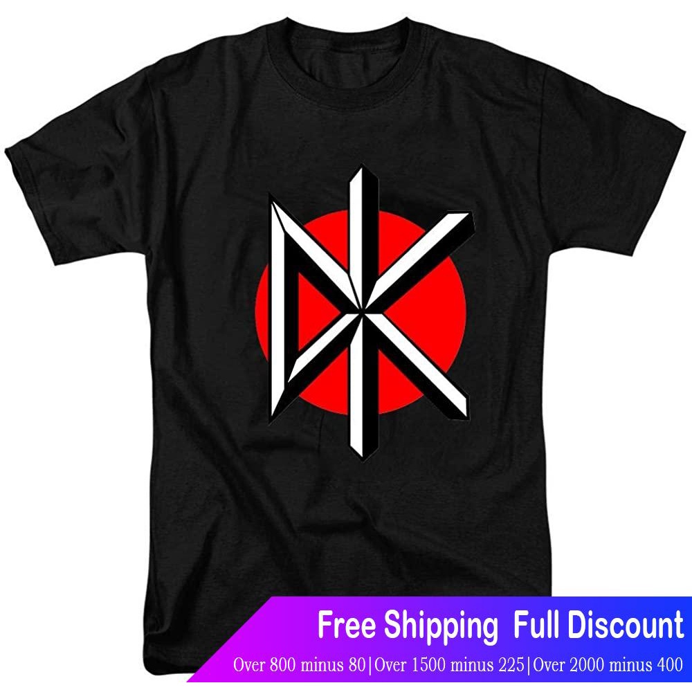 เสื้อยืดผ้าฝ้ายพิมพ์ลายImpactเสื้อยืดถักฤดูร้อน Impact Dead Kennedys Men's Logo Black T-Shirt Impact