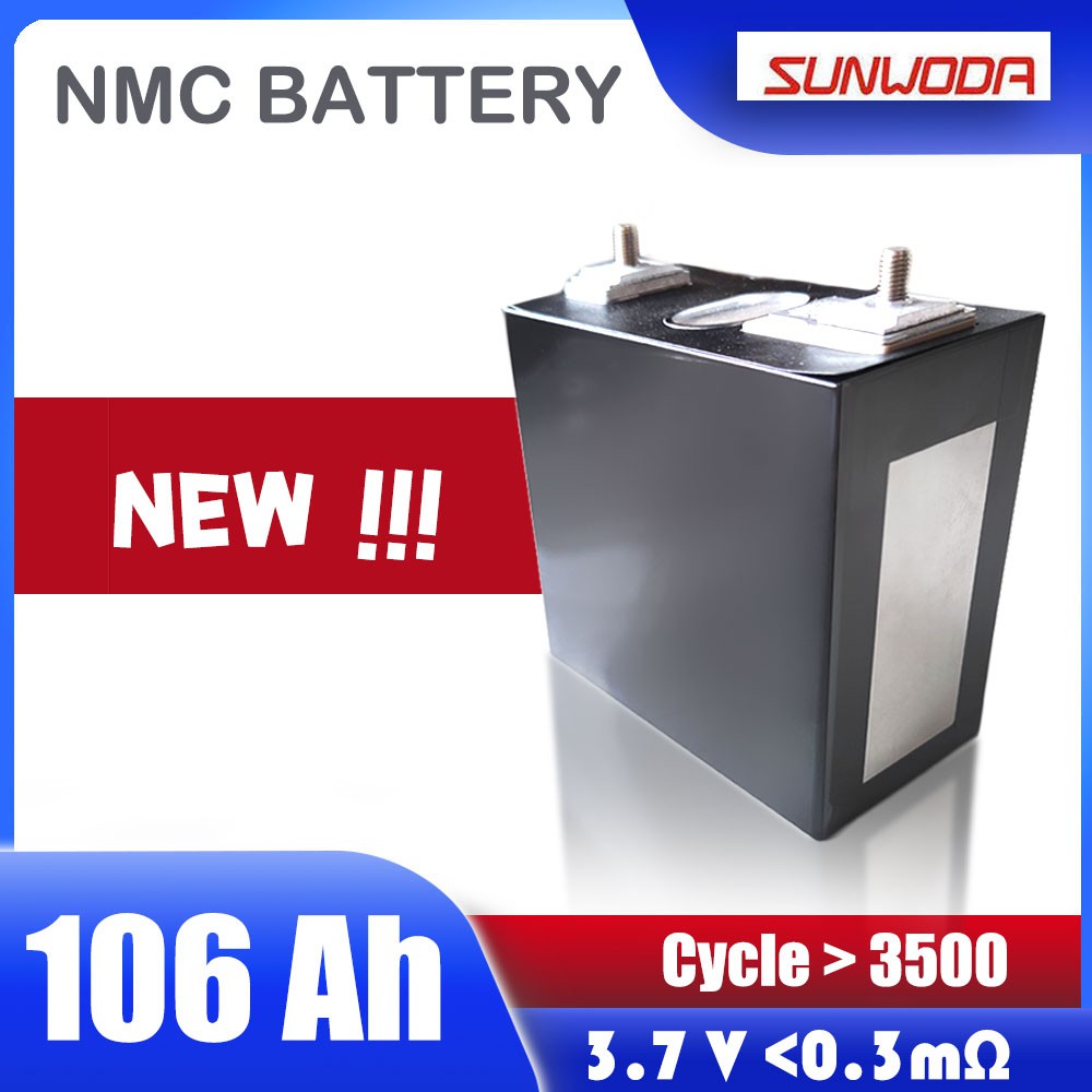 แบตเตอรี่​ NMC 106 ah 106ah 100ah ลิเธียม 3.7V Sunwoda Lithium Ion NMC GRADE A​ UPS​ Battery รถกอล์ฟ​ ระบบโซล่าเซลล์