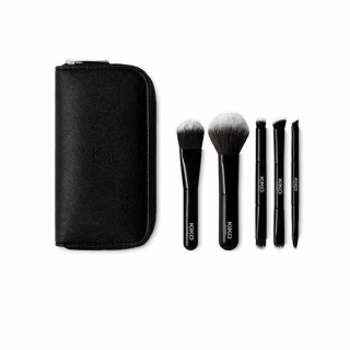 KIKO MILANO TRAVEL BRUSH SET ทราเวล บรัช เซ็ต (เซ็ตแปรงแต่งหน้า, ชุดแปรงแต่งหน้า, แปรงปัดแก้ม, แปรงลงรองพื้น แต่งตา)