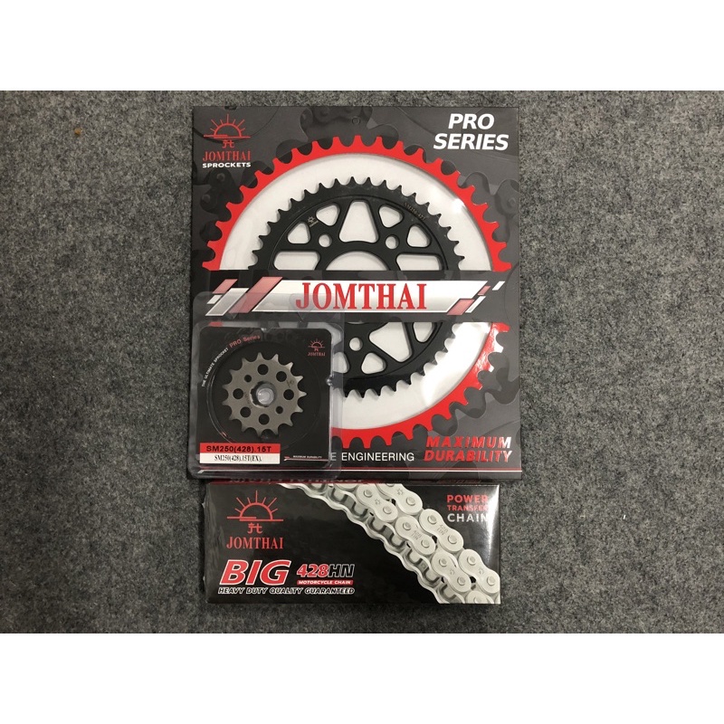 โซ่สเตอร์ SM150/SM250/Makina170i ขนาด 428 น็อตสเตอร์หลัง 5 รู