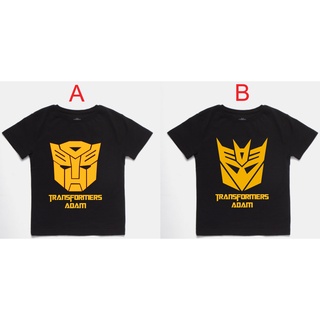 เสื้อยืด พิมพ์ลาย Transformers เลือกชื่อได้