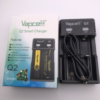 Vapcell Q2 เครื่องชาร์จถ่าน รางชาร์จถ่าน  แท่นชาร์จถ่าน แบบ2ก้อน