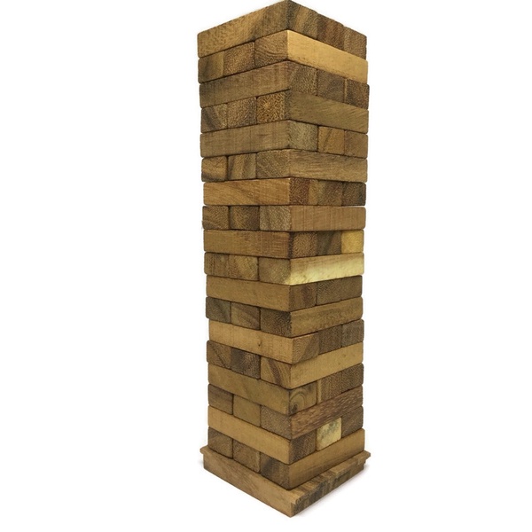 เกมส์ตึกถล่ม เกมส์เจงก้า เกมส์ตัวต่อ ของเล่นไม้  Drunken Tower มี 3 ขนาดให้เลือก S M L