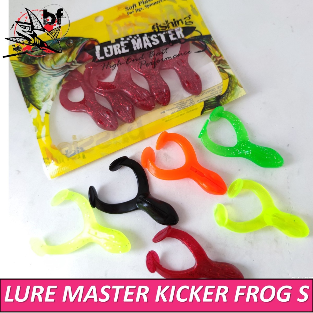 เหยื่อปลอม เหยื่อยาง LURE MASTER KICKER FROG (S) แพ็ค 5 ตัว