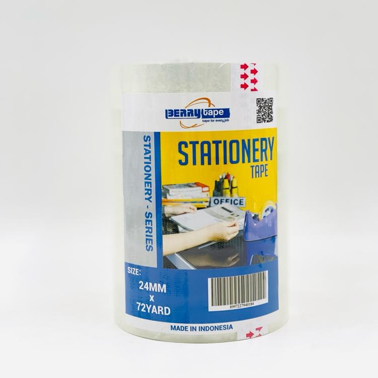 STATIONERY TAPE BERRY 24 MM / เทปฉนวน Berry 24 MM 1" INCH x 72 หลา