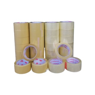 เทปกาวใส(Tape) เทปกาวขุ่น กว้าง 2 นิ้ว ยาว 100 หลา หนา 40 mm แกนแดง (6 ม้วน)