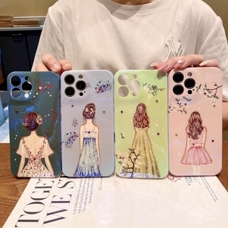 แฟชั่น แนวโน้ม ด้านหลัง เจ้าแม่ ไรน์สโตน เคส Samsung Galaxy s23 s22 plus ultra note8 note9 note10 plus note20 ultra 4G 5G case