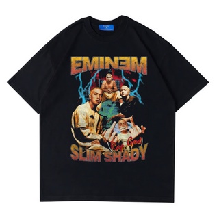 เสื้อยืด ขนาดใหญ่ พิมพ์ลาย Psycho Crucify Eminem Slim Shady | สีดํา | เสื้อแร็ปเปอร์ | เสื้อยืด ขนาดใหญ่ | สไตล์วินเทจ |