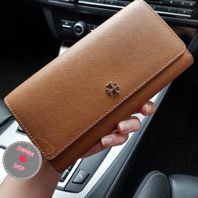 ?TORY BURCH Robinson Envelope Continental Wallet? | Shopee Thailand