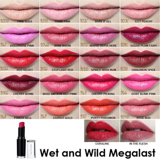 แท้ 💯% wet n wild megalast lipstick (แพคเกจUs) 1