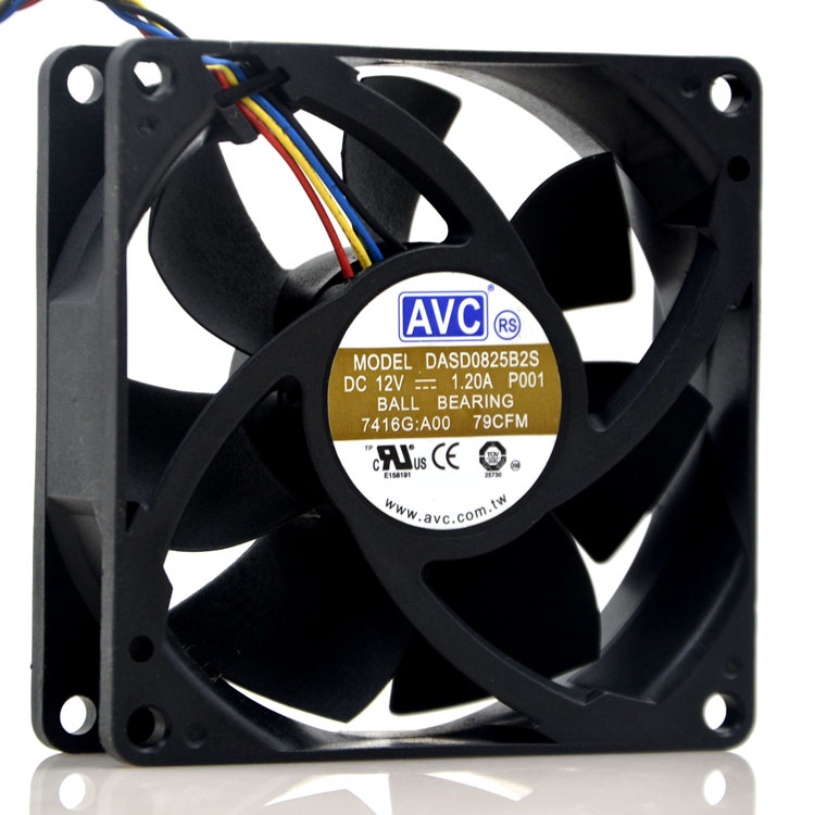 Original Avc Dasd0825B2S 12V 1.20A 8025 8ซม.4-Line อุปกรณ์พัดลมระบาย ...